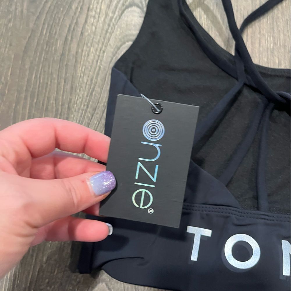 NWT Onzie x Tonal Sacred Strappy Sports Bra Black Size XL - Picture 3 of 5